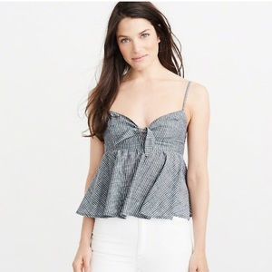 NWT Abercrombie and Fitch Tie Front Flowy Cami